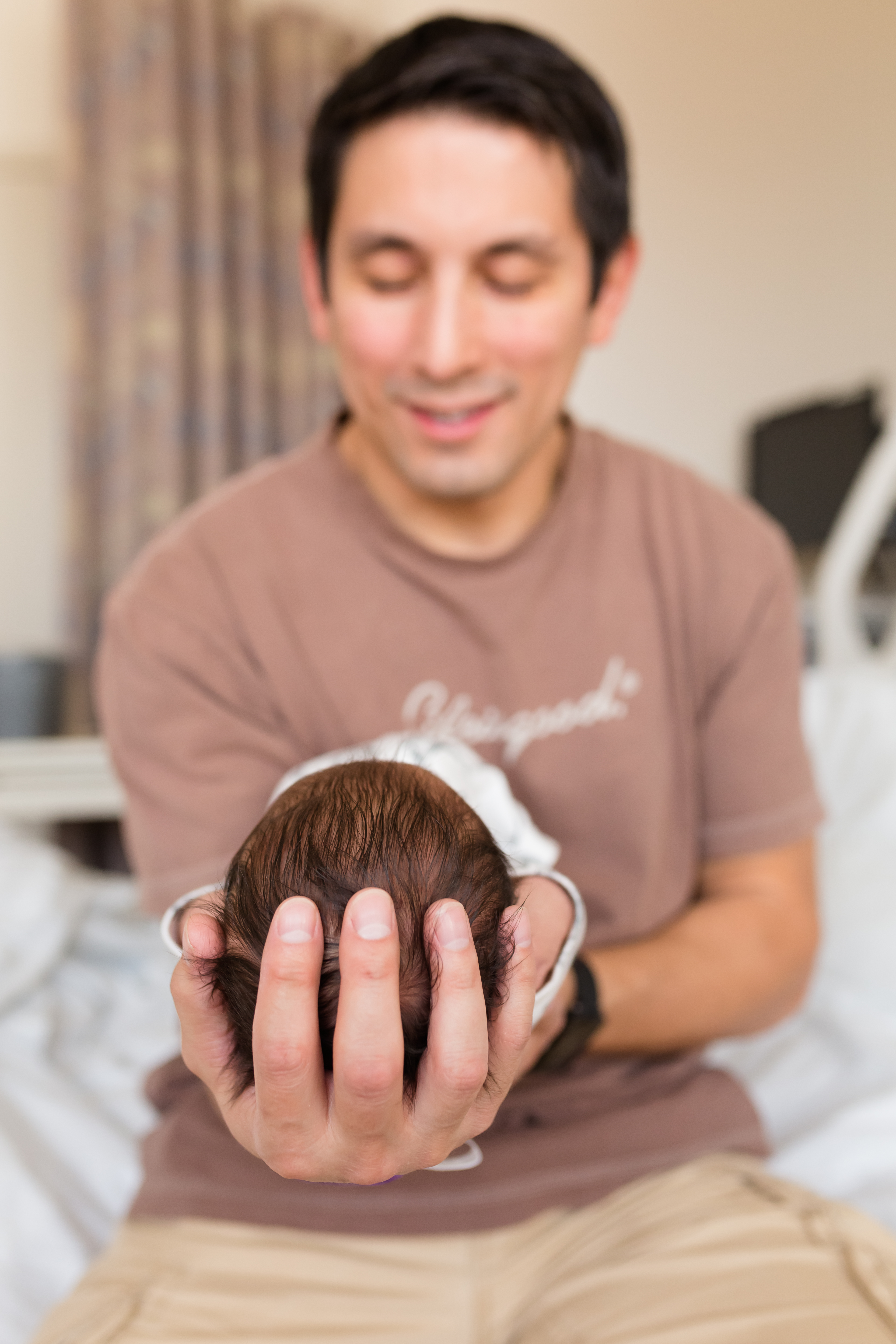 Daddy and Baby in the hospital